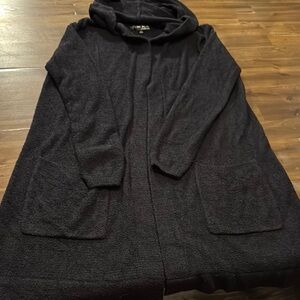 Barefoot Dreams CozyChic Lite Black Cardigan